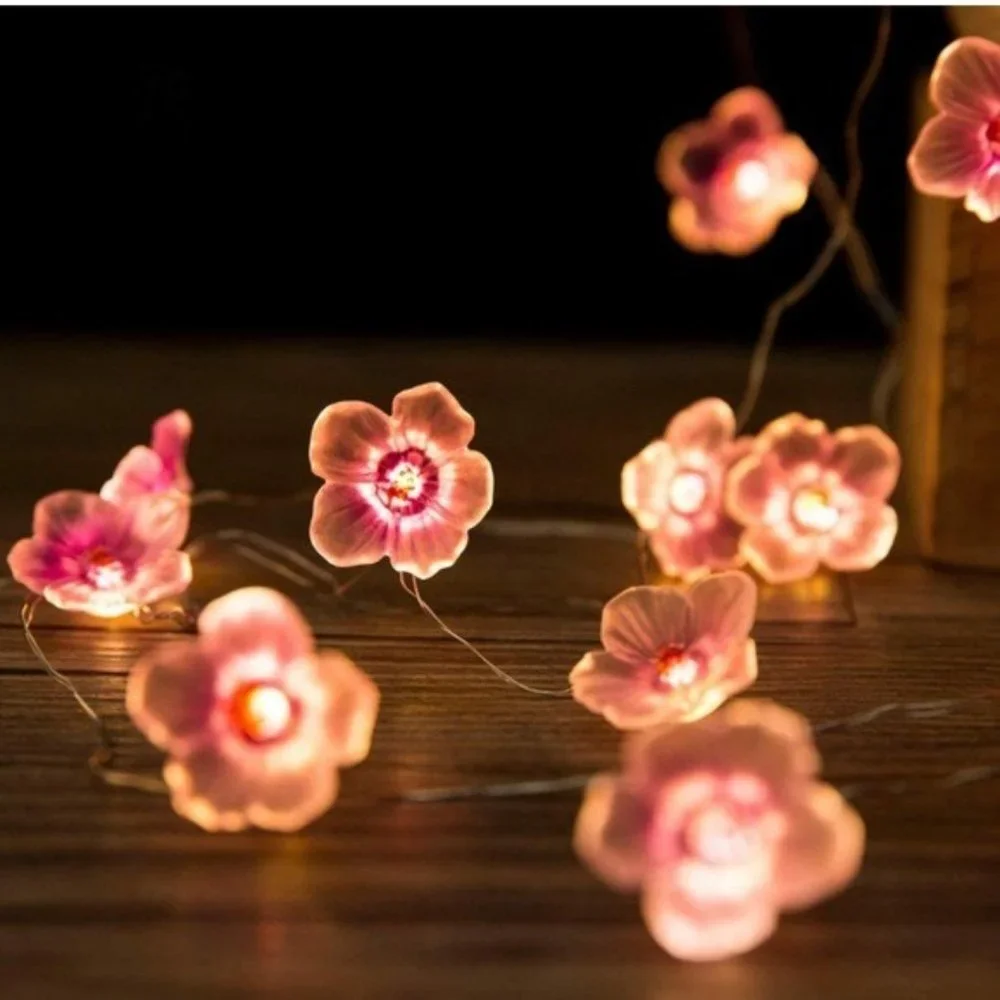 Japanese Cherry Blossom LED Night Light Room Decor